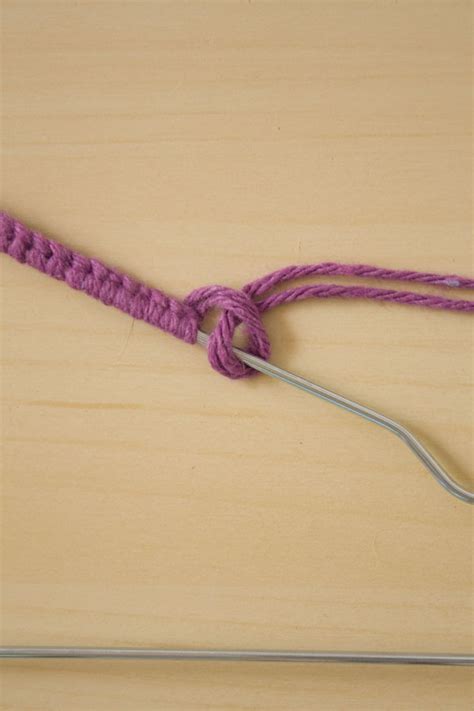 Yarn Covered Clothes Hanger Diy Make And Fable