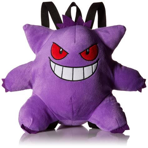 Pokemon Boys Gangar Plush Backpack Purple Ebay