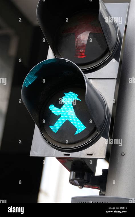 Traffic Light Walk Sign Ampelmann Berlin Germany Stock Photo Alamy