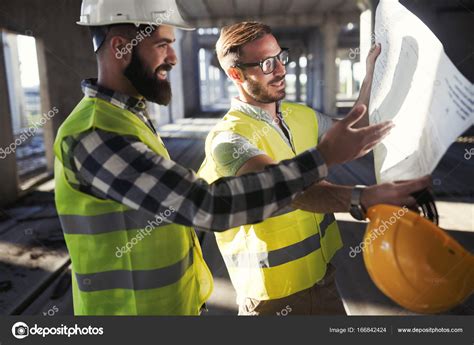 Portrait Of Construction Engineers Working ⬇ Stock Photo Image By