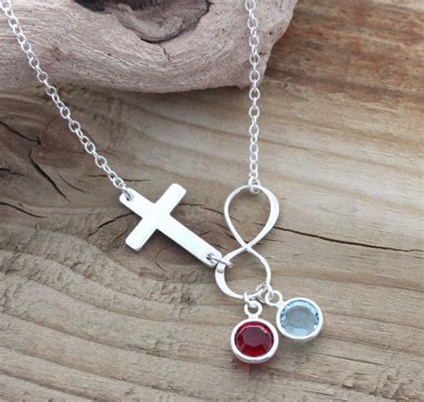 Maybe you would like to learn more about one of these? Sterling silver Infinity Cross Necklace, Bridal shower ...