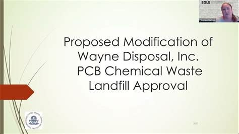 Public Hearing Wayne Disposal Inc Major Modification Proposal