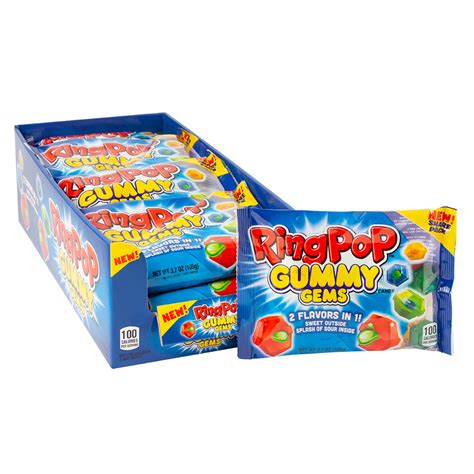 Ring Pop Colorfest Individually Wrapped Holiday Blue Raspberry Party
