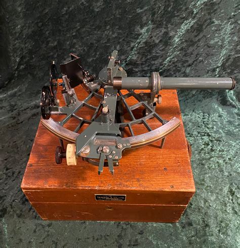 zero stock vintage military sextant tamaya co ltd in original case explorer antiques
