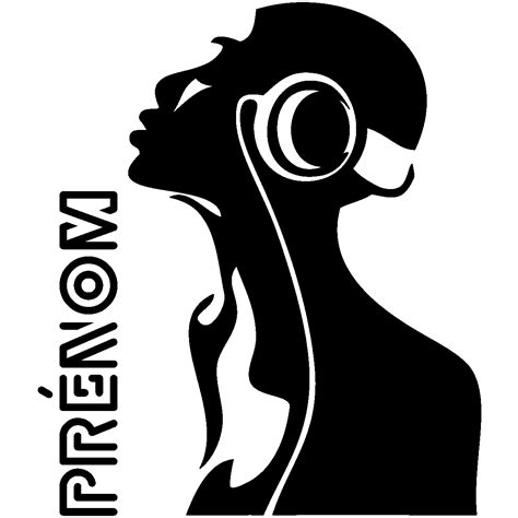 Sticker Prénom Personnalisable Musique Soul Musique And Cinema Musique