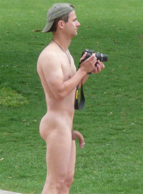 Caught Naked In Public Erection