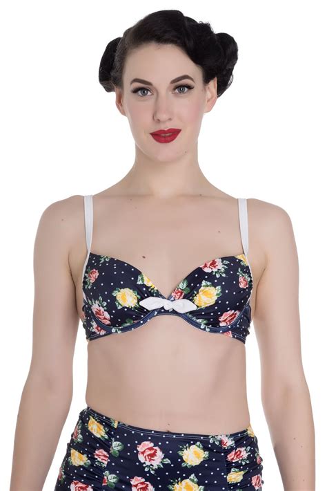 Haut Maillot De Bain Pinup Rockabilly Emma Outlet Belldandy