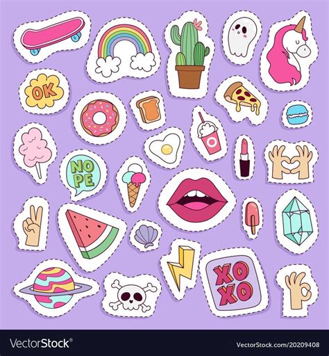 Pin En Stickers Patches
