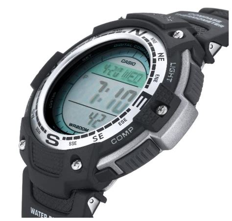 Casio Mens Sgw100 1v Digital Compass Twin Sensor Sport Watch