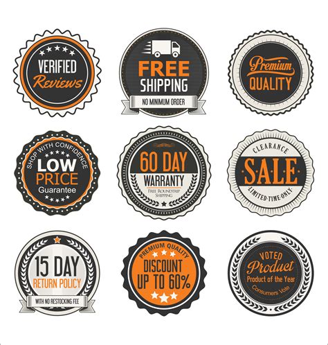 Retro Vintage Badges And Labels Collection 323865 Vector Art At Vecteezy