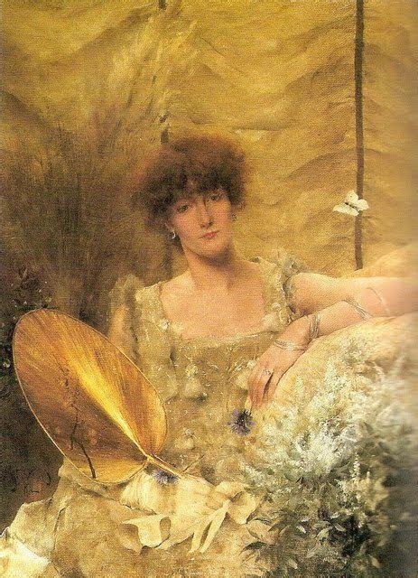 Portrait Of Sarah Bernhardt As Fedora By Alfred Stevens 1882 Canvas