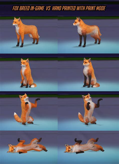 I Decidedd To Repaint The Fox Breed From Cats And Dogs Rthesims