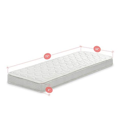 Twin xl beds are exactly what they sound like, extra long twin beds, tacking on 5 extra inches to the. Zinus Spring 6 Inch Mattress, Narrow Twin/Cot Size/RV Bunk ...