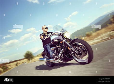 Cool Guy On Motorcycle Hi Res Stock Photography And Images Alamy