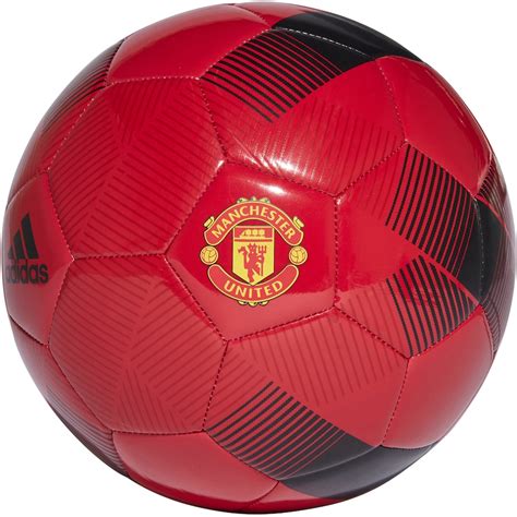 Manchester United Adidas 201819 Club Soccer Ball Redblack