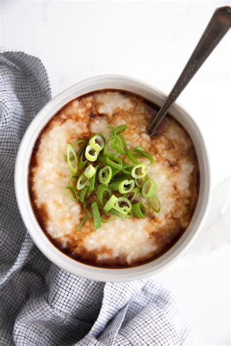 Congee Recipe Chinese Rice Porridge The Forked Spoon