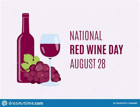 National Red Wine Day Vector Stock Vector Illustration Of Agriculture