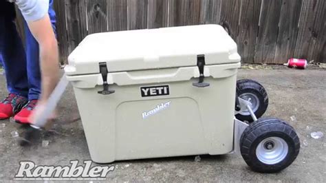 All Terrain Wheel System For Yeti Coolers The Rambler X1 Youtube