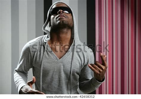 African American Young Black Man Rap Stock Photo Edit Now 42658312