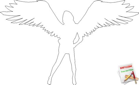 Sexy Angel 2 Free Dxf Files Free Cad Software