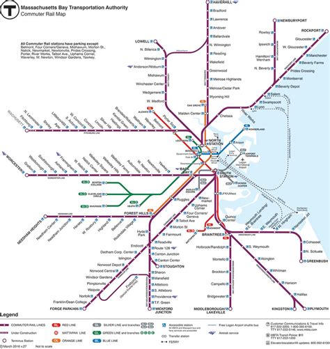 Boston Train Map Boston Train Station Map United States