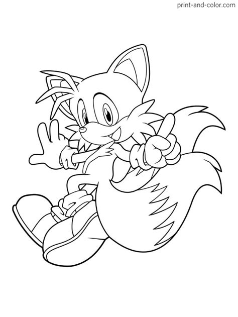 Sonic The Hedgehog Coloring Pages Print And Cartoon
