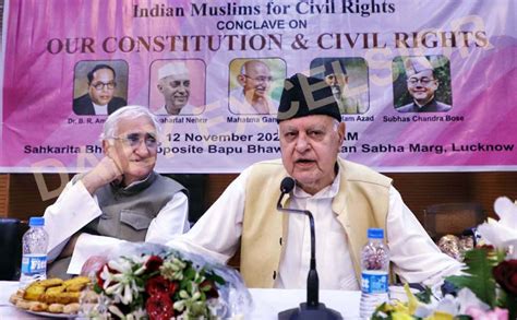 National Conference President Dr Farooq Abdullah And Senior Congress