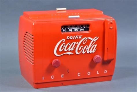 coca cola cooler am radio value and price guide