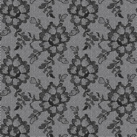 Lace Textured Modern Classic Smoky Black Removable Wallpaper Kathy