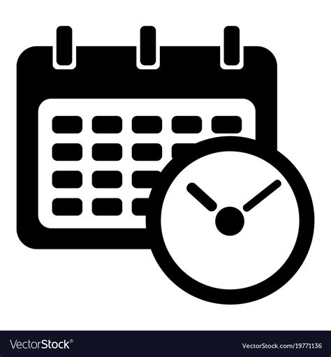 Deadline Calendar Icon Simple Style Royalty Free Vector