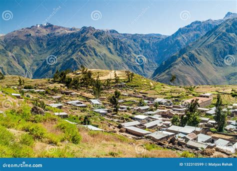 Cabanaconde Village Peru Stock Image Image Of Amazing 132310599