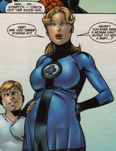 Sue Stormrichards Pregnant Superhero Comic Book Superheroes