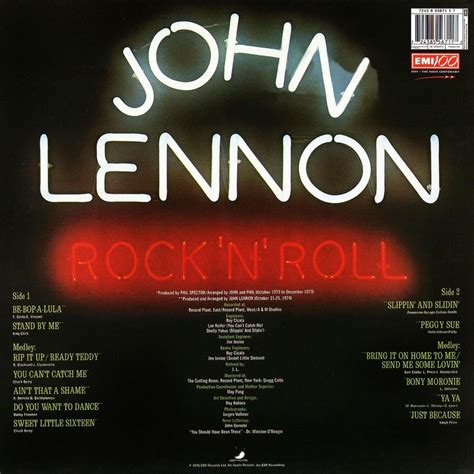 Gegner Psychologie Sperren John Lennon Rock N Roll Album Cover