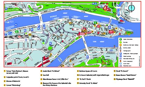 Passau Tourist Map Passau Germany In 2022 Passau Germany Tourist