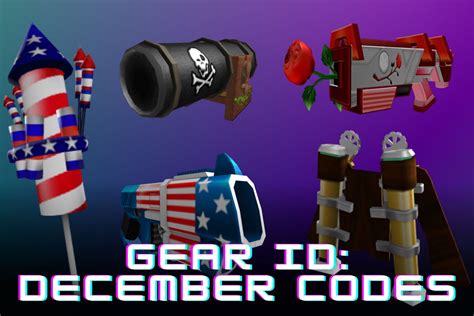 Roblox Gear Id Codes For December Inactive Codes Utilizations