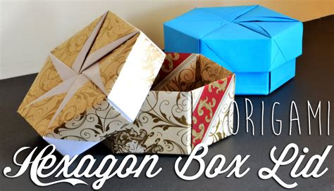 Origami Hexagon Box Lid Origami Box Tutorial Hexagon Box Origami Box