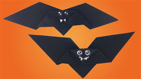 Origami Halloween Vleermuis Youtube