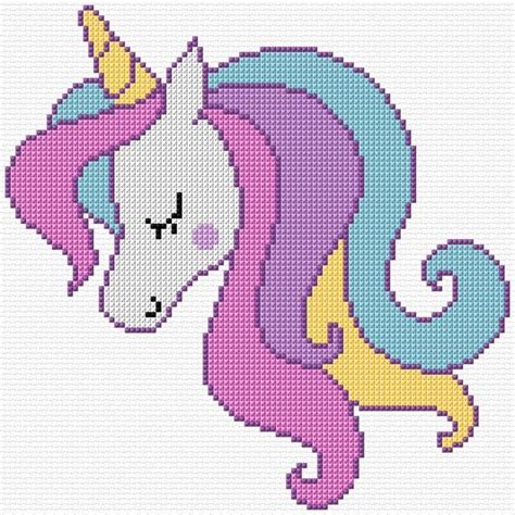 Small Unicorn Cross Stitch Pattern Pdf Pattern Digital Download Counted