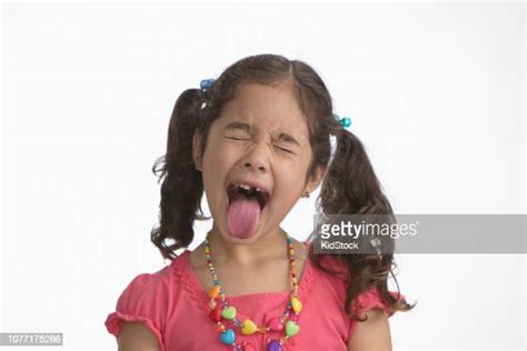Long Tongue Girl Bildbanksfoton Och Bilder Getty Images