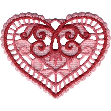 Freestanding Lace Heart 2 Lace Heart Freestanding Lace Embroidery