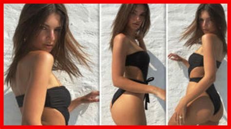 Emily Ratajkowski Flaunts Pert Derriere In Dotted Thong SexiezPix Web