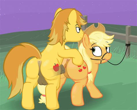 Rule 34 Animated Anus Applejack Mlp Braeburn Earth Pony Equine Farm