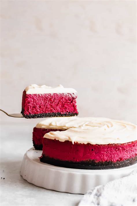 The Best Red Velvet Cheesecake Recipe With An Oreo Cookie Crust