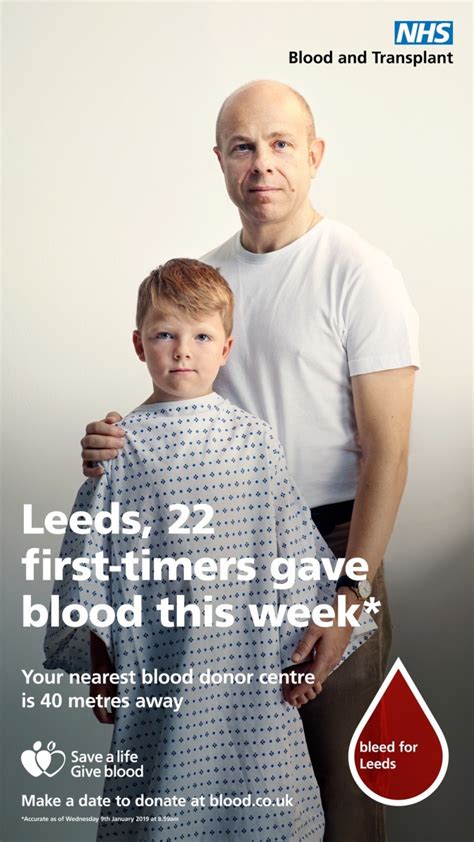 Nhs Blood And Transplant Leeds Father Son First Timers