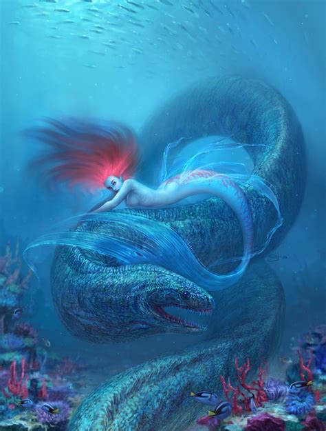 Little Mermaid By Satiiiva Fantasy Mermaids Mermaid Illustration