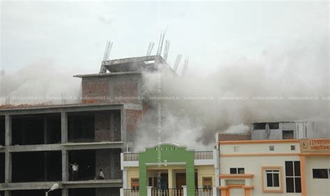 Buy Illegal Constructed Multi Story Building Are Demolished Pictures Images Photos By Pankaj