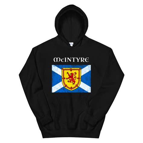 Mcintyre Clan Scottish Name Scotland Flag Hoodie Teeuni