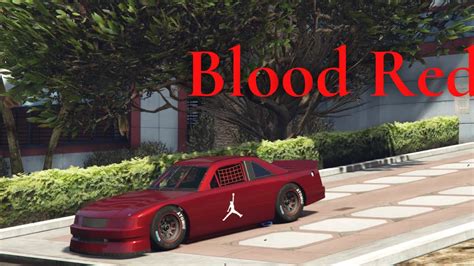 Gta 5 Online Blood Red Modded Crew Color Youtube