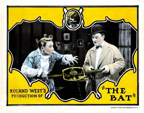The Bat Lobbycard From Left Louise Fazenda Eddie Gribbon 1926 Movie