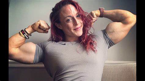 Katie Lee Muscle Woman With Incredible Huge Biceps Flex And Workout Youtube